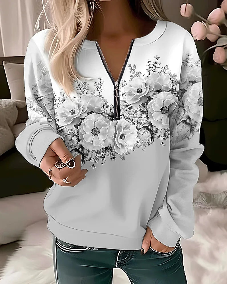 Sudaderas con capucha con estampado floral