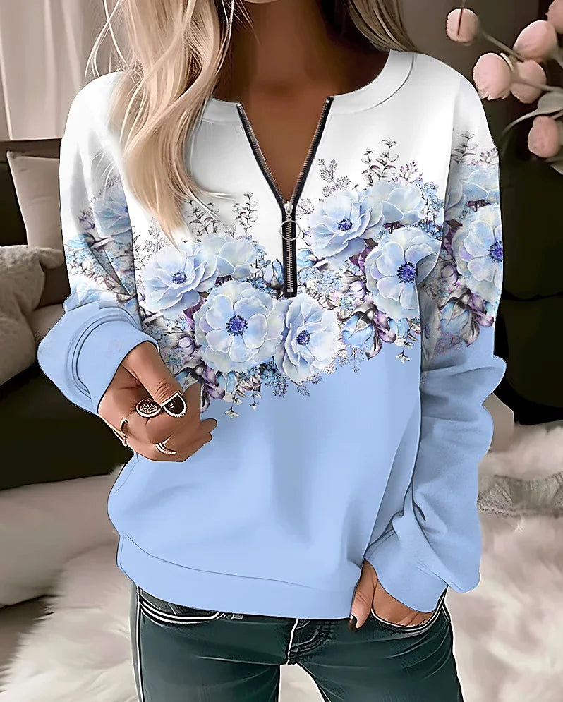 Sudaderas con capucha con estampado floral