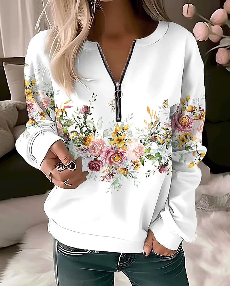 Sudaderas con capucha con estampado floral